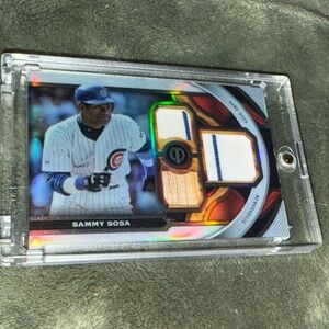 Topps Tribute Relic Card with Silver Accents